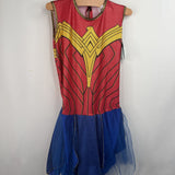 Size M: Rubies Wonder Woman Red Top Blue Tool Skirt Costume