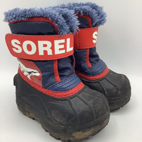 Size 4: Sorel Blue Single Strap Snow Boots REDUCED