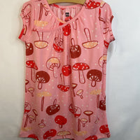 Size 4: Tea Pink w/ Mushrooms Short Sleeve Dress