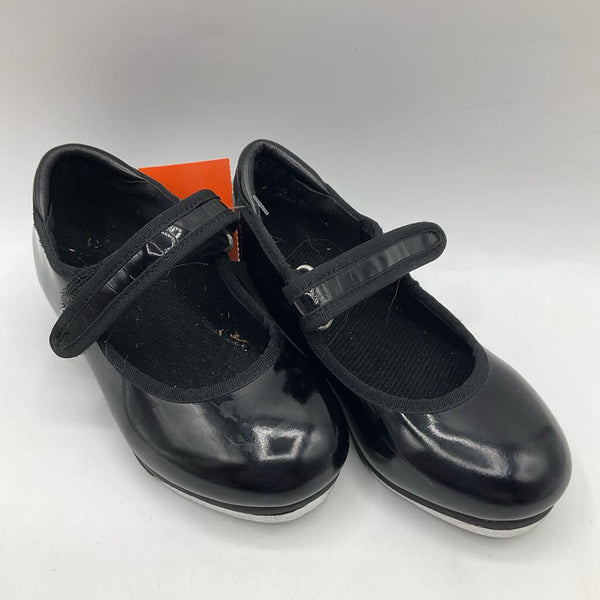 Size 9.5: Black Velcro Tap Shoes