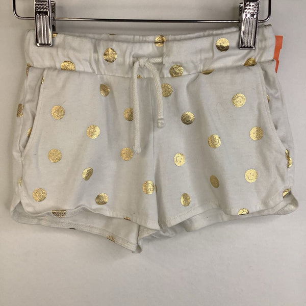 Size 5: Old Navy White Gold Polk-a-Dots Shorts