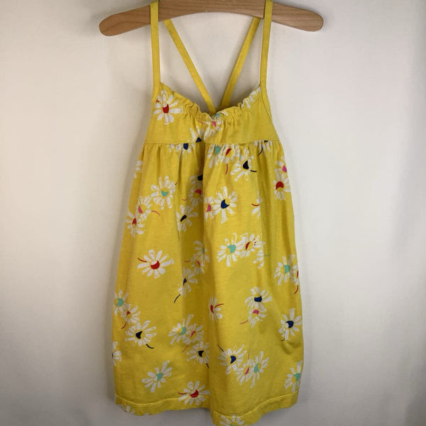 Size 5 (110): Hanna Andersson Yellow Floral Tank Dress