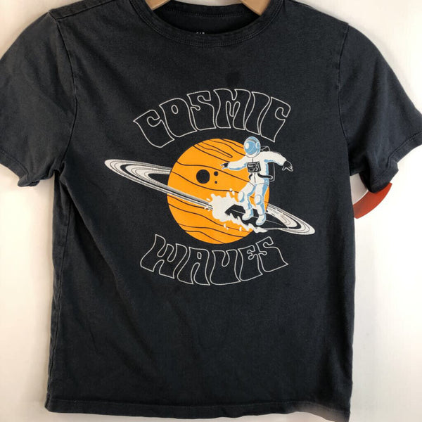 Size 8: Gap Grey Astronaut Surfing Saturn 'Coming Waves' T-Shirt