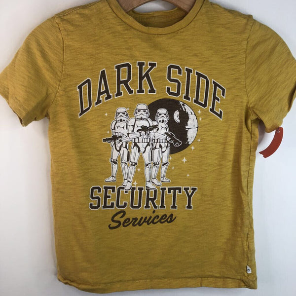 Size 8: Gap Star Wars Mustard Yellow 'Dark Side Security' T-Shirt