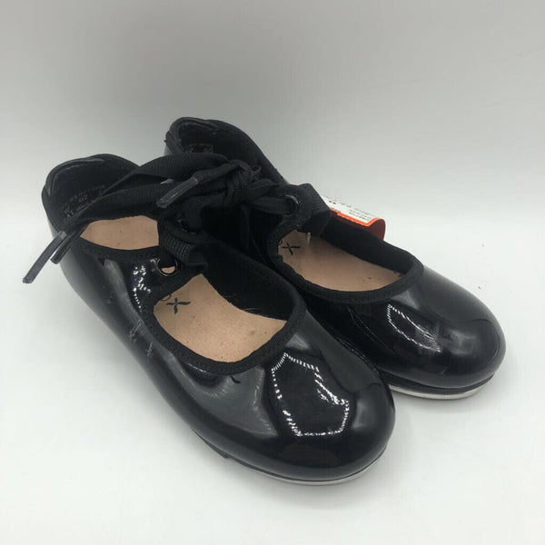 Size 9.5: Capezio Black Lace-up Tap Shoes