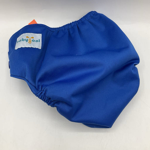 Size OS: Baby Goal Blue Snap Adjustable Diaper Cover