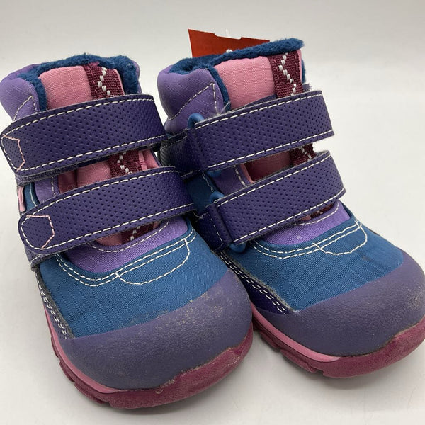 Size 6: See Kai Run Purple/Blue/Pink Velcro Strap Boots