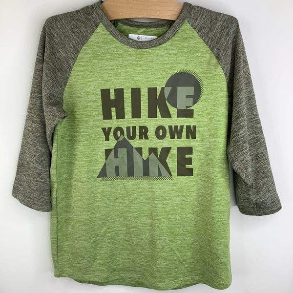 Size 6-7: Columbia Green 'Hike Your Own Hike' Long Sleeve T