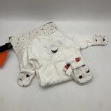 Size Preemie: Goumi White PJS & Mitten Gift Set