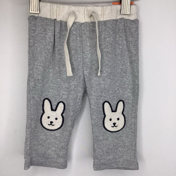 Size 3m: Nordstrom Baby Grey/ Bunny Knees Pants