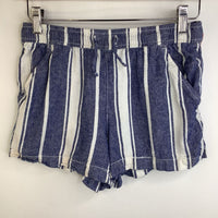 Size 14-16: Old Navy White & Blue Striped Shorts