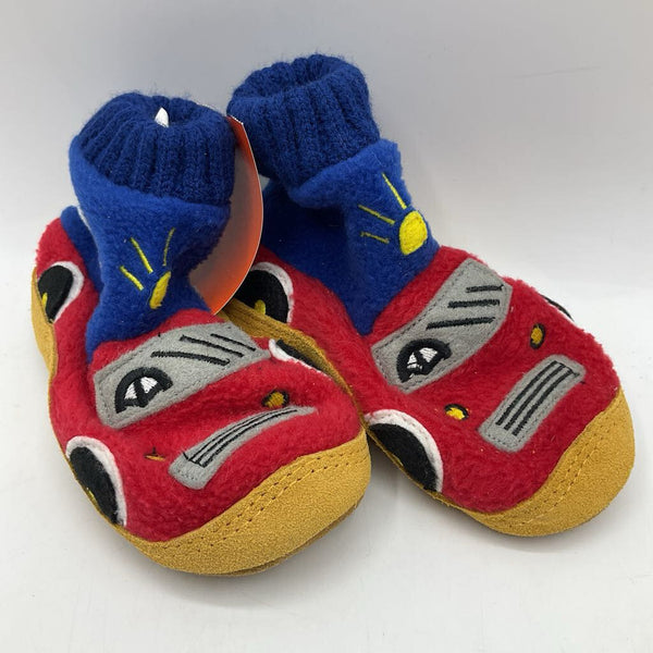 Size 5: Lands' End Fire Truck Slippers