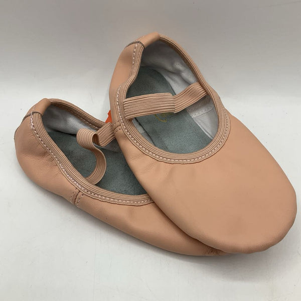 Size 10: Stella Pink Leather Ballet Slippers