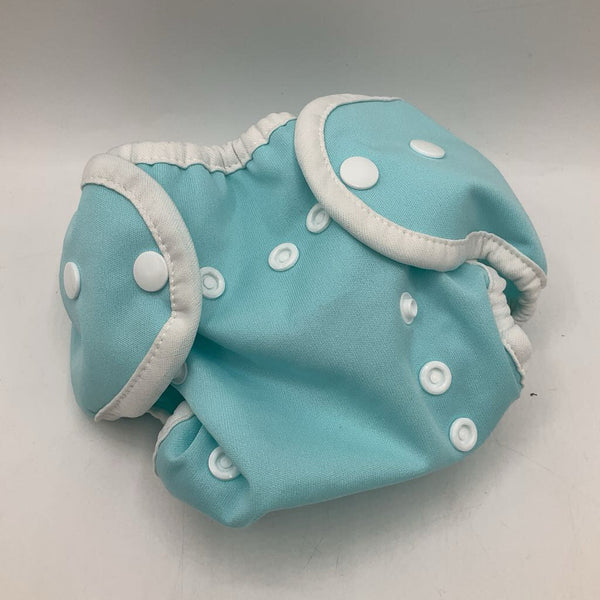 Size OS: Thirstie Light Blue Snap Adjustable Diaper Cover