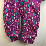 Size 3: Columbia Omni-Tech Purple Colorful Rain Drops Rain Suit REDUCED