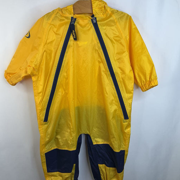 Size 18m: Tuffo Yellow Hooded Rainsuit
