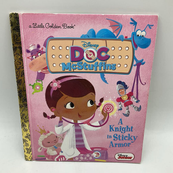 A Little Golden Book: Doc McStuffins A Knight in Sticky Armor (hardcover)
