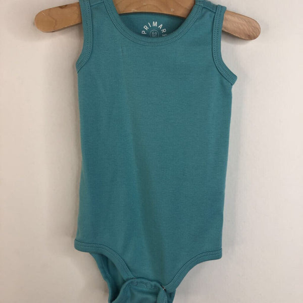Size 6-9m: Primary Turquoise Tank Top Oneise