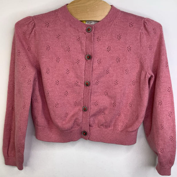 Size 2-3: Boden Pink Knitted Button-up Cardigan