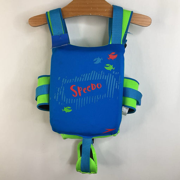 Size 2-5: Speedo Blue & Green Piranhas Life Vest