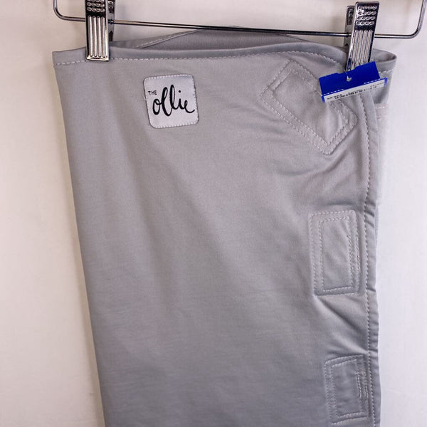 Size OS: The Ollie World Light Grey Baby Swaddle Blanket