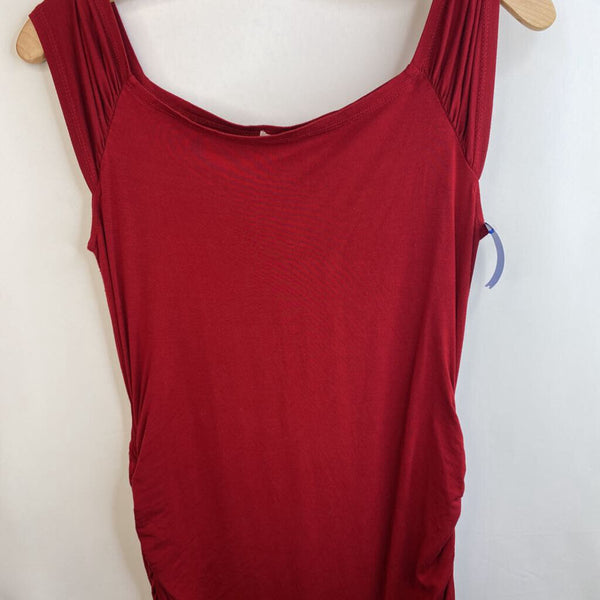 Size L: Black Cherry Red Short Sleep Dress