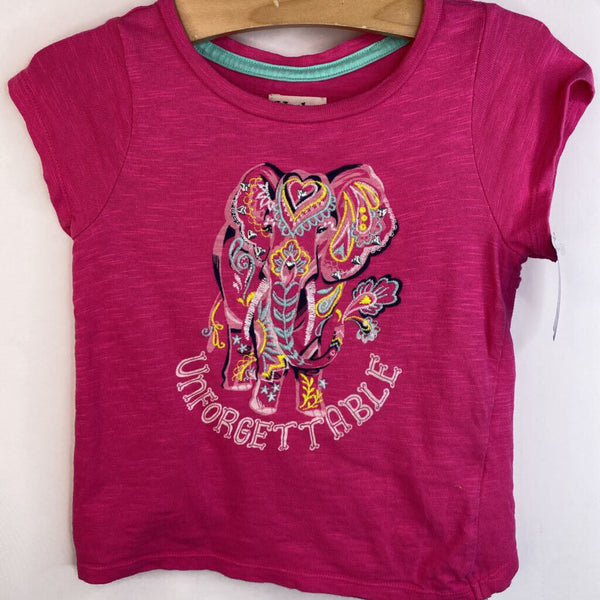 Size 4: Hatley Pink Elephant T-Shirt