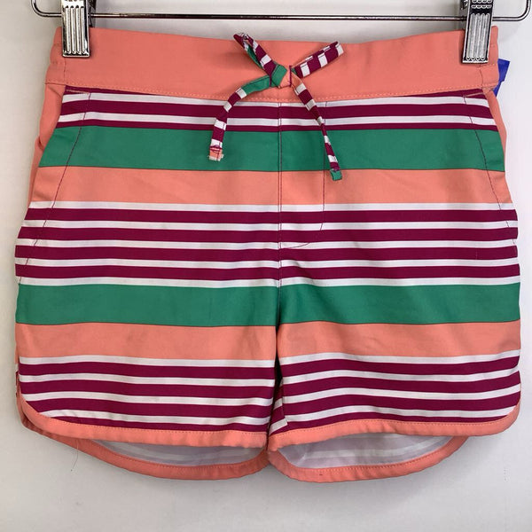 Size 7-8: Columbia Omni-Shade Peach, Green & Dark Pink Board Shorts