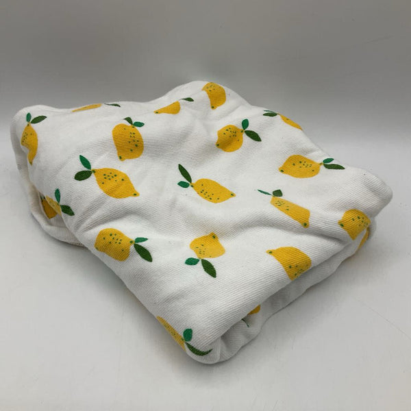 Hanna Andersson White Yellow Lemons Hooded Towel