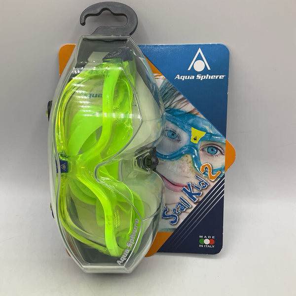 Size OS: Aqua Sphere Lime Green Goggles NEW