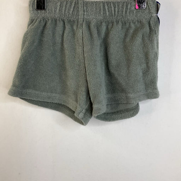 Size 12-18m: Quincy Mae Sage Green Terry Cloth Shorts