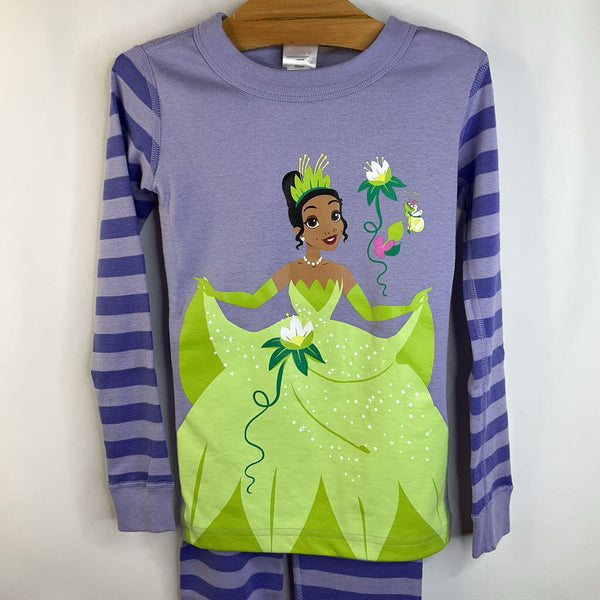 Size 5 (110): Hanna Andersson Two-Tone Purple Princess & the Frog Long Sleeve 2pc PJS NEW w/ Tag