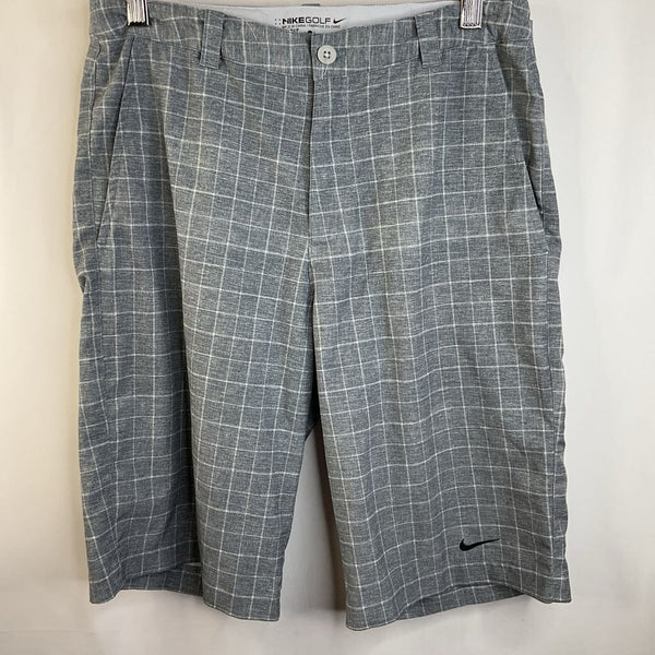 Size 14: Nike Golf Grey Checkered Shorts
