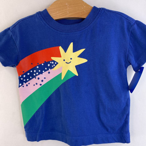 Size 6-12m (70): Hanna Andersson Blue Shooting Star T-Shirt