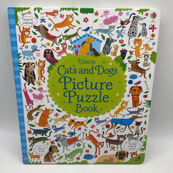 Cats and Dogs Picture Puzzle Book (hardcover)