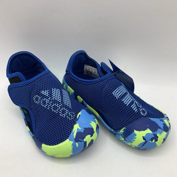 Size 6: Adidas Blue & Green Mesh Velcro Water Shoes