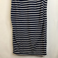 Size M: H&M Maternity Black & White Striped Short Sleeve Dress