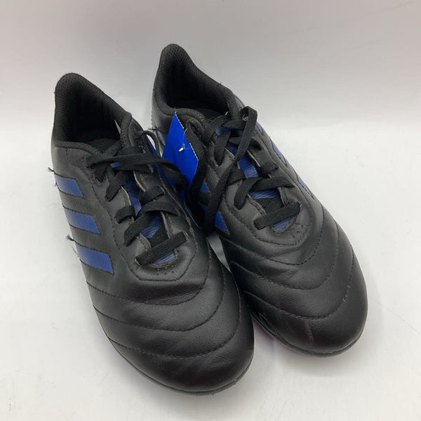 Size 2Y: Adidas Black Lace-up Soccer Cleats