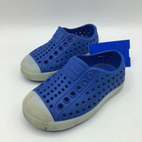 Size 4: Native Blue Slip-on Shoes