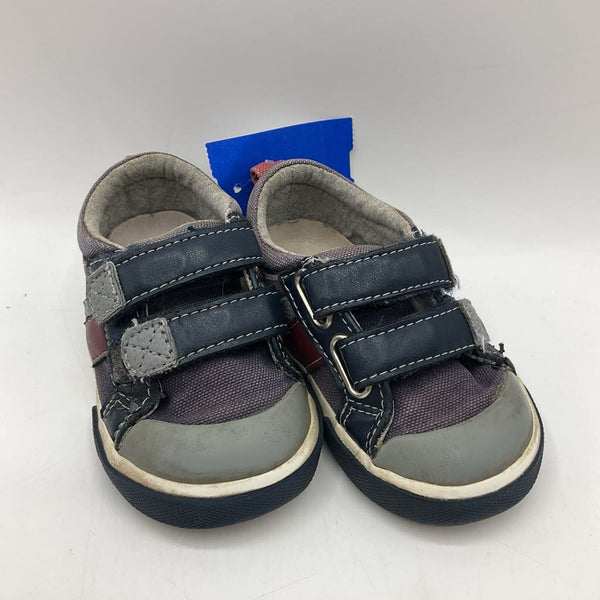 Size 5: See Kai Run Blue Velcro Sneakers