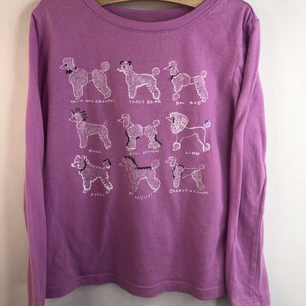 Size 4-5: Gap Lilac Poodle Fashion Long Sleeve T