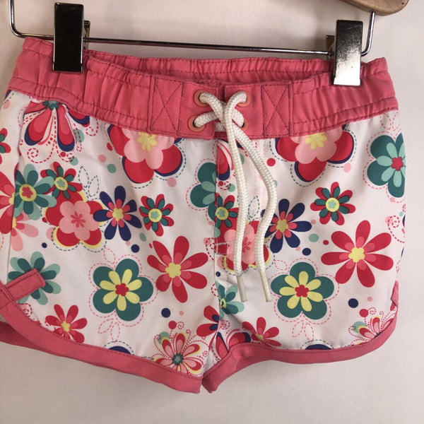 Size 6m: REI UPF 50+ White & Pink Floral Board Shorts