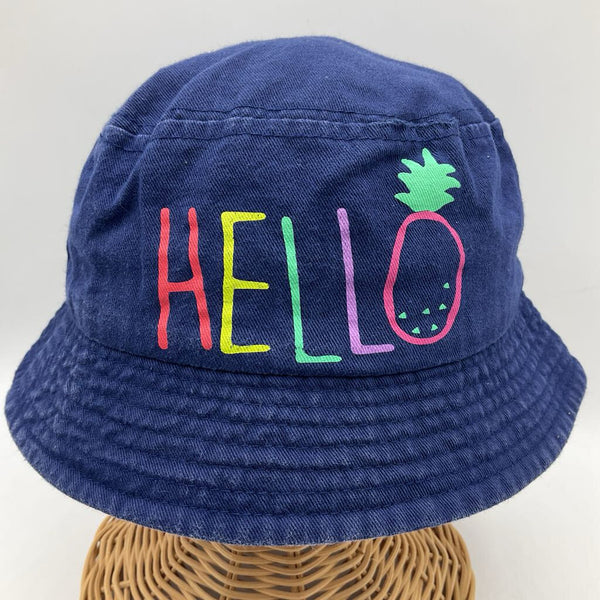 Size 4-6: Blue 'Hello' Bucket Hat