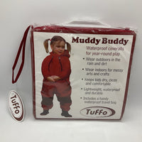 Size 5: Tuffo Red Rainsuit w/ Travel Bag NEW