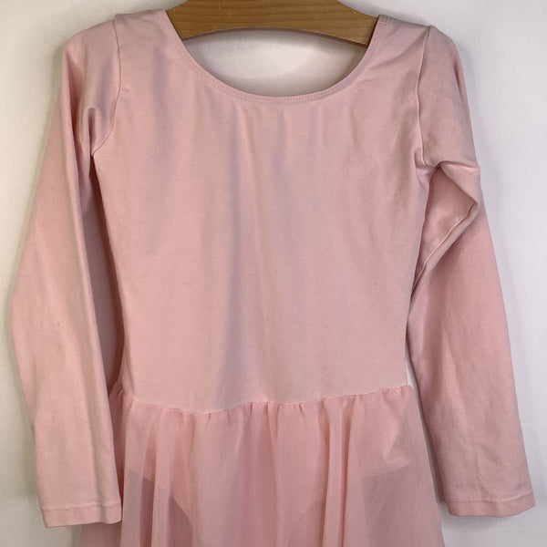 Size 12: Arshiner Pink Long Sleeve Leotard w/ Skirt