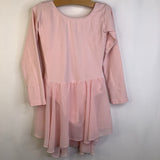 Size 12: Arshiner Pink Long Sleeve Leotard w/ Skirt