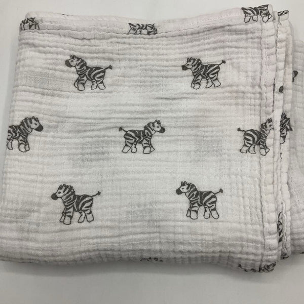 Amazing Baby White Zebra Baby Swaddle Blanket