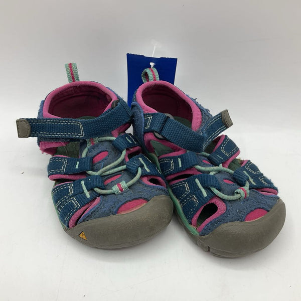 Size 6: Keen Blue & Fuchsia Velcro Sandals