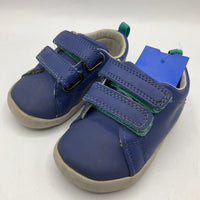 Size 4: Ten Littles Blue Velcro Sneakers