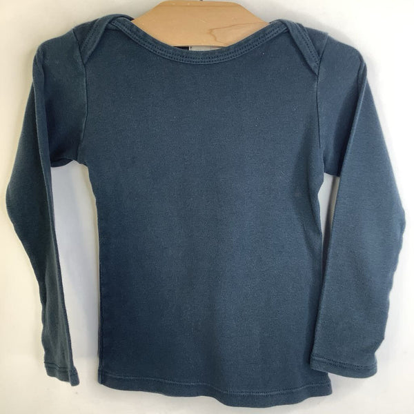 Size 2-3: Mabo Teal Blue Long Sleeve T